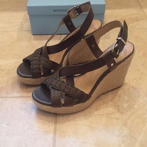 Antonio Melani wedge sandals, size 7.5